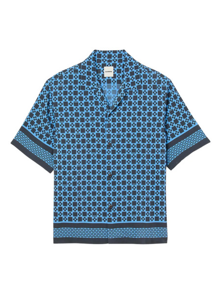  Sandro Printed Short-sleeve Shirt - Blue 