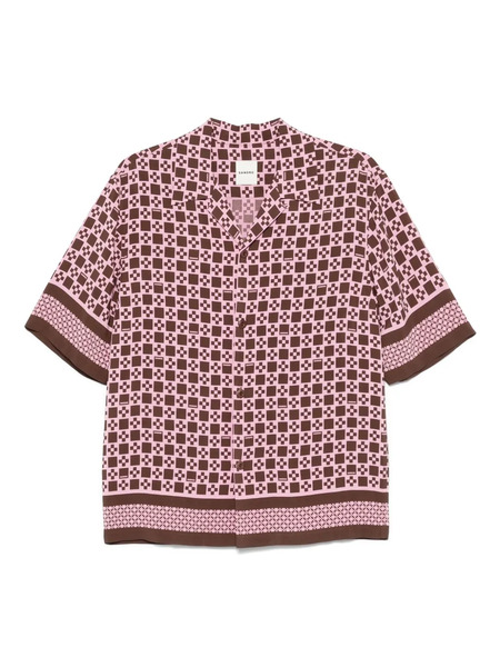  Sandro Printed Short-sleeve Shirt - Pink 