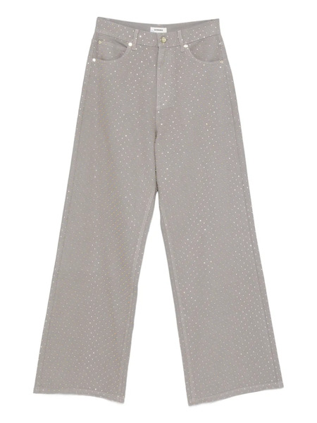  Sandro Rhinestone-embellished Jeans - Grey 