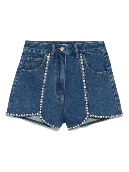  Sandro Rhinestone-embellished Shorts - Blue 