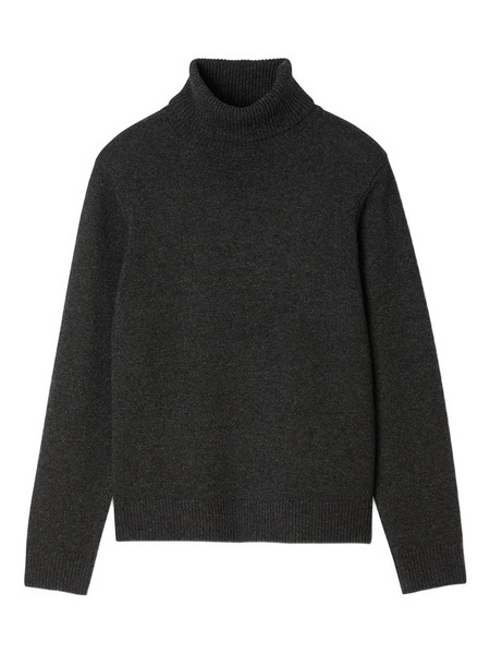  Sandro Ribbed Turtleneck Sweater - Grey 