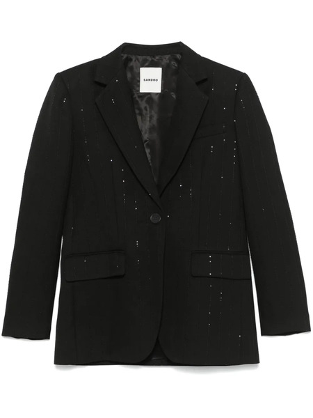  Sandro Sequin-embellished Blazer - Black 