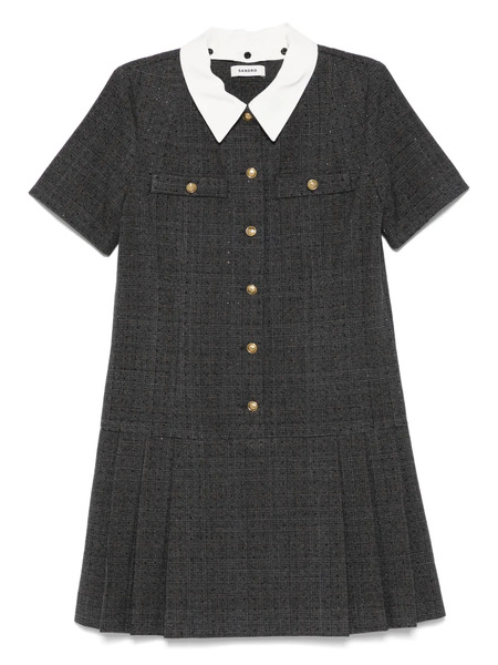  Sandro Short-sleeve Mini Dress - Grey 
