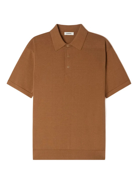  Sandro Short-sleeve Polo Shirt - Brown 