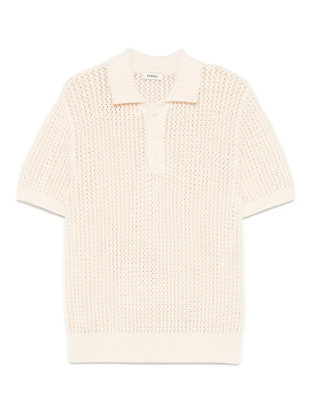  Sandro Short-sleeve Polo Shirt - Neutrals 