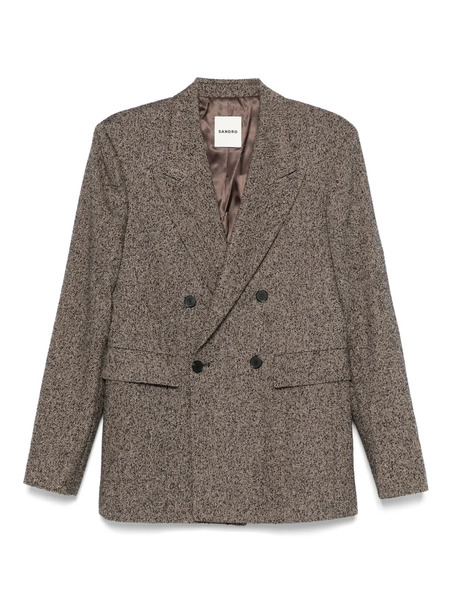  Sandro Single-breasted Blazer - Brown 