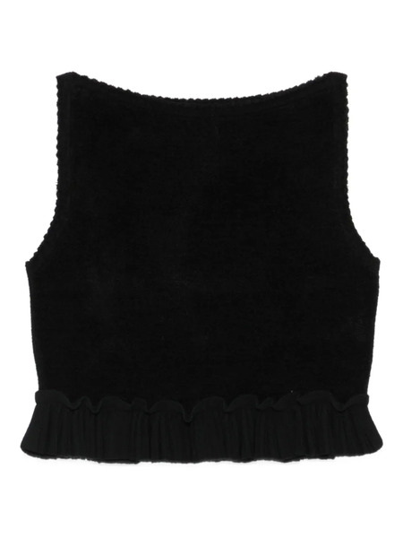  Sandro Square-neck Blouse - Black 