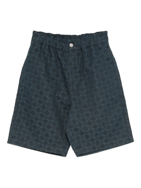  Sandro Square-pattern Short - Blue 