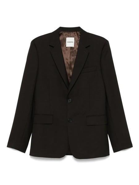  Sandro Stretch-wool Blazer - Brown 