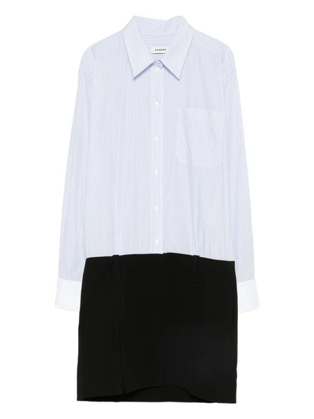  Sandro Striped Mini Dress - Black 
