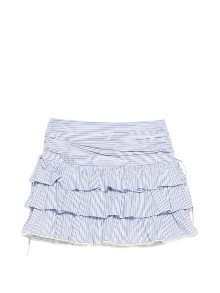  Sandro Striped Mini Skirt - Blue 