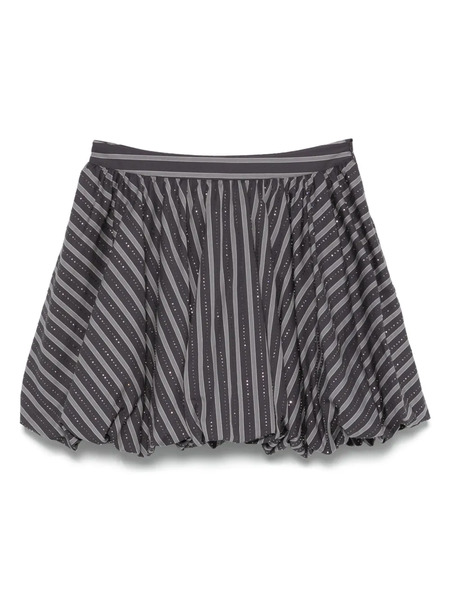  Sandro Striped Mini Skirt - Grey 