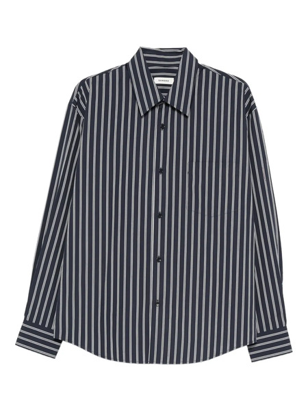  Sandro Striped-pattern Button Shirt - Blue 