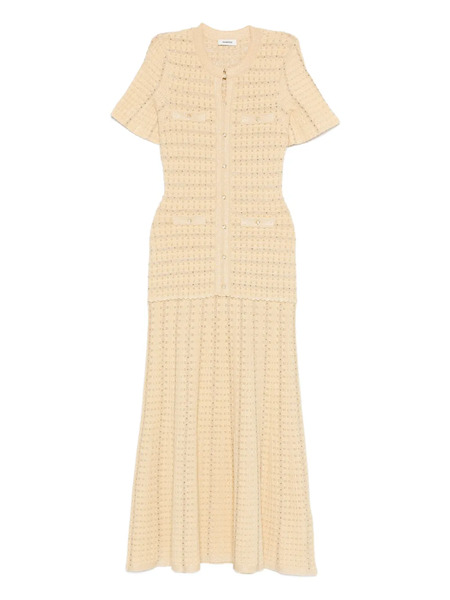  Sandro Textured-knit Dress - Neutrals 