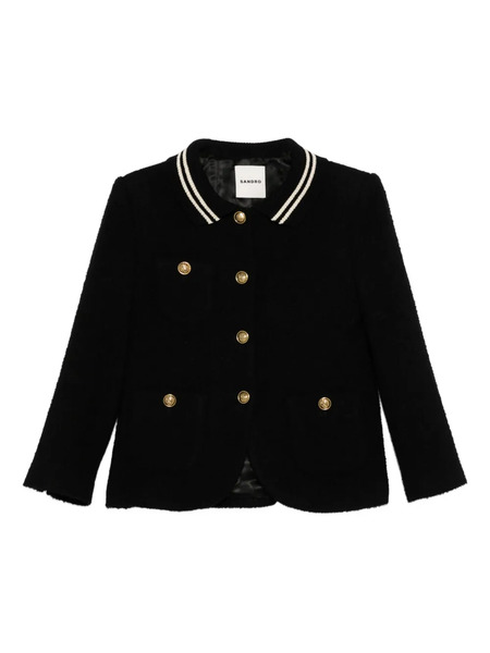  Sandro Tweed Jacket - Black 