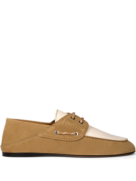  Sandro Two-tone Lace-up Loafers - Neutrals 