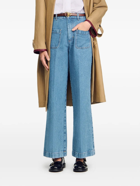  Sandro Wide-leg Jeans - Blue 