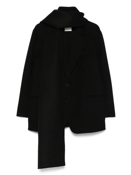  Sandro Wool Coat - Black 