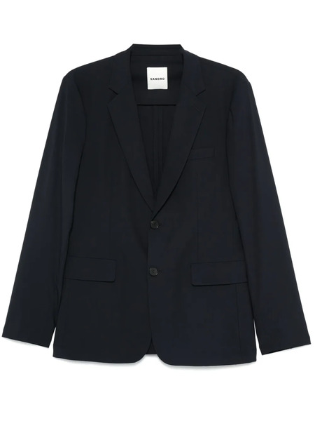  Sandro Wool Suit Blazer - Blue 