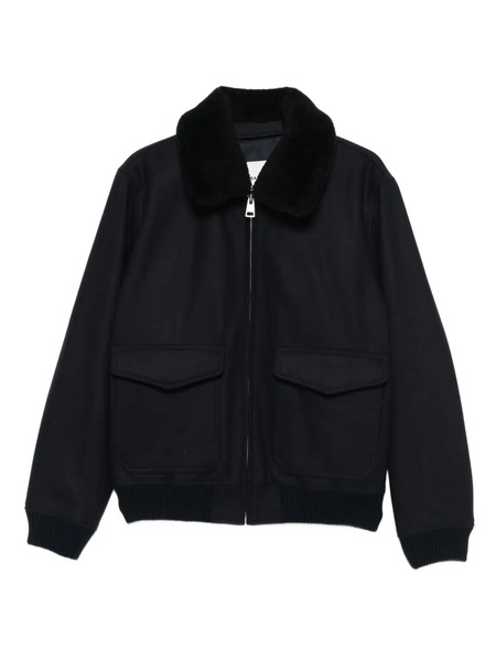  Sandro Zip-up Bomber Jacket - Blue 