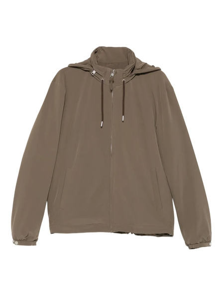  Sandro Zip-up Hooded Jacket - Brown 