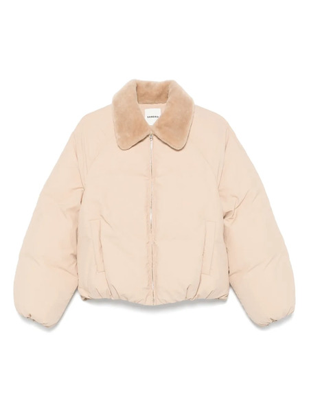  Sandro Zip-up Puffer Jacket - Neutrals 