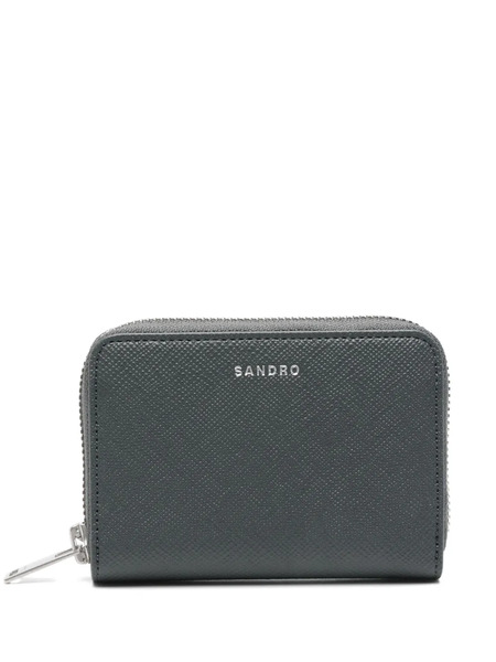  Sandro Zipped Cord Wallet - Grey 