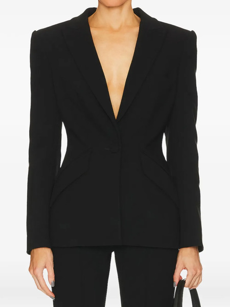 Sans Faff Sloan Structured Blazer - Black 