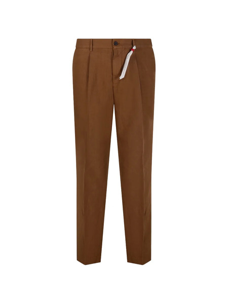  Santaniello Belt-loops Trousers - Brown 