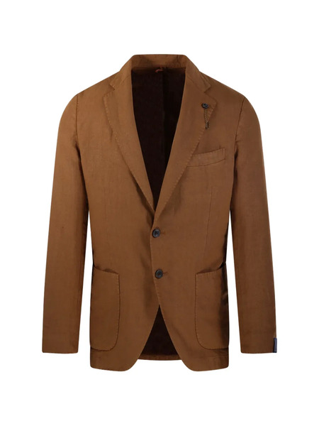  Santaniello Buttoned Blazer - Brown 