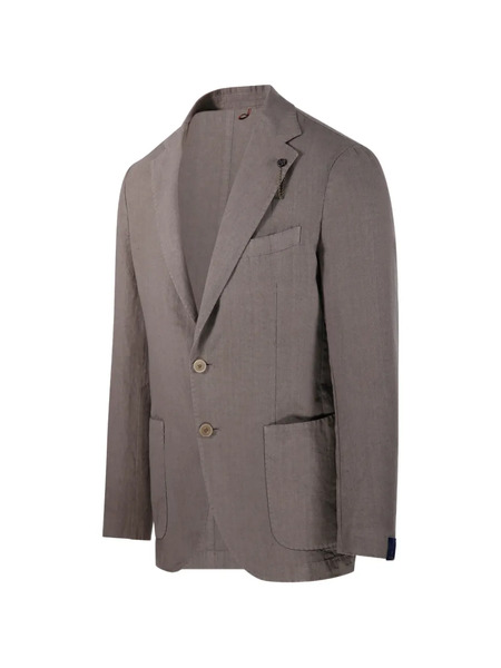  Santaniello Buttoned Pocket Blazer - Grey 
