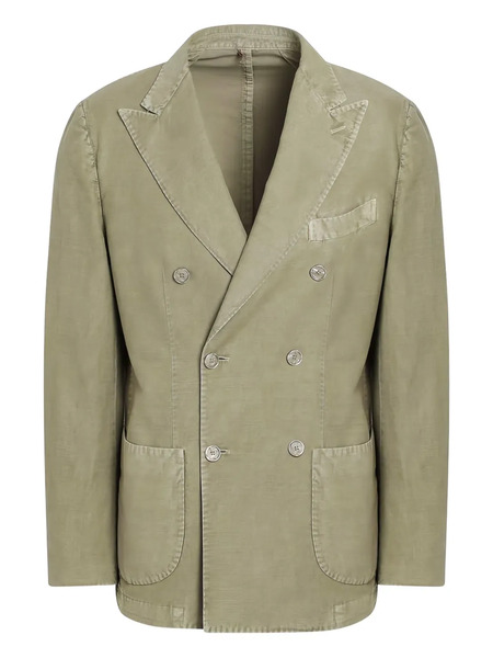  Santaniello Double-breasted Blazer - Green 