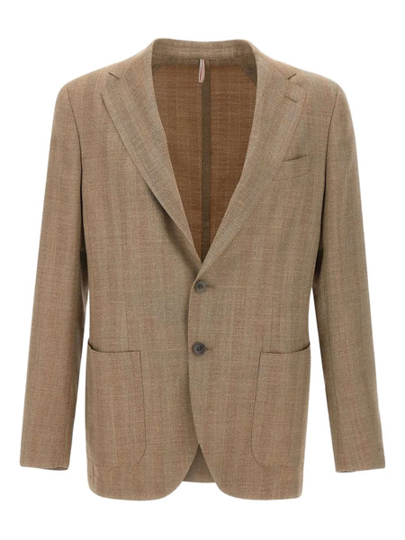  Santaniello Single-breasted Blazer - Brown 