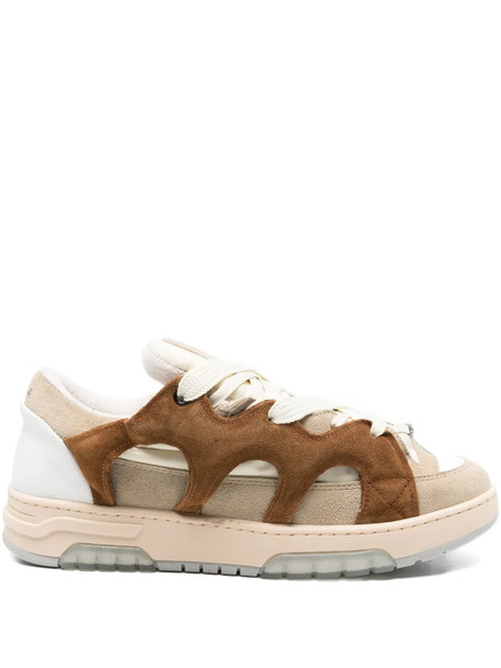  Santha Panelled Sneakers - Neutrals 