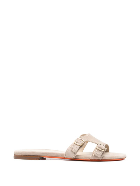  Santoni Buckle Didi Sandals - Neutrals 
