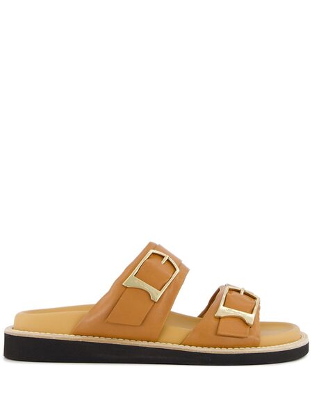  Santoni Double-buckle Sandals - Neutrals 