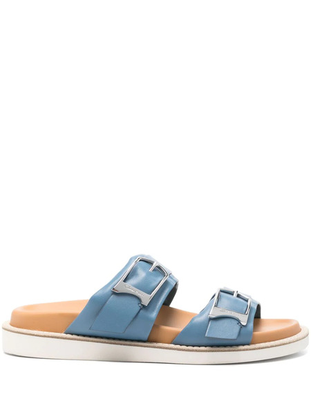  Santoni Double-strap Sandals - Blue 