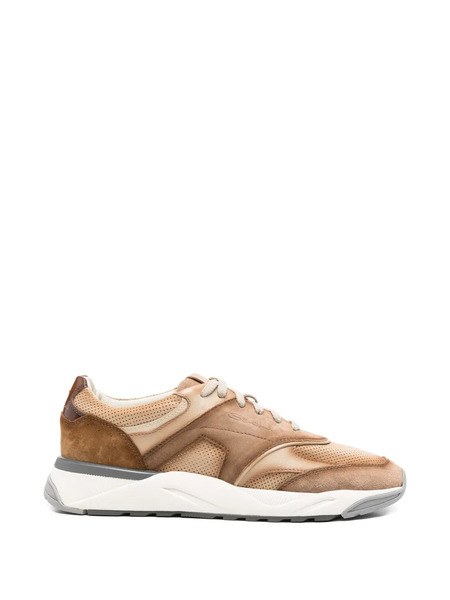  Santoni Innova Perforated Sneakers - Brown 