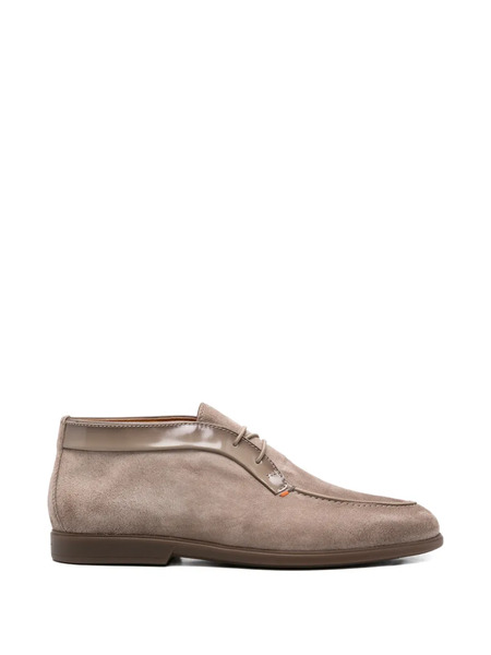  Santoni Lace-up Leather Boots - Neutrals 