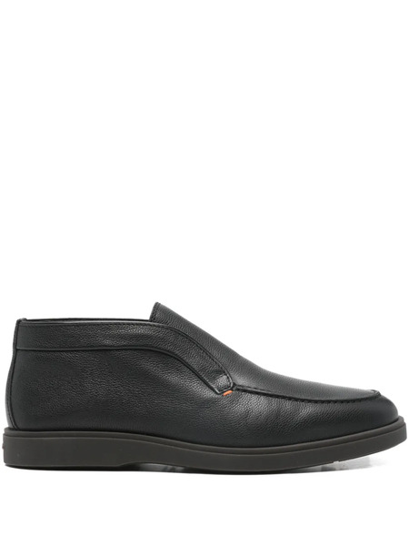  Santoni Leather Boots - Black 