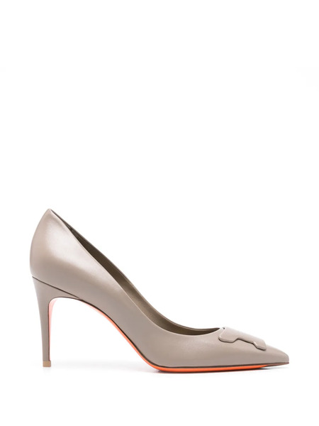  Santoni Leather Pumps - Neutrals 