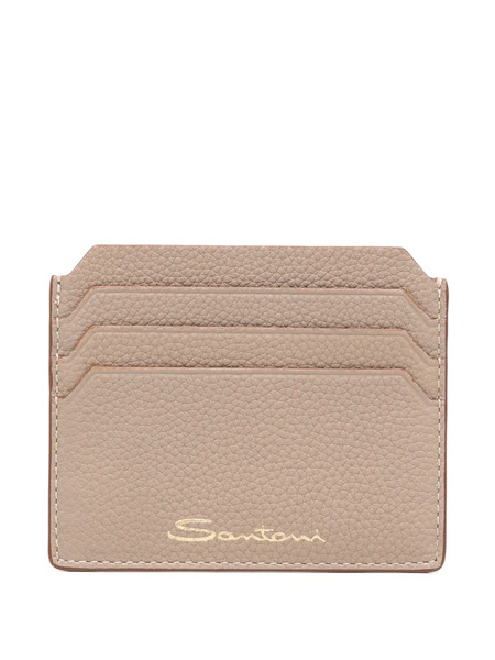  Santoni Leather Wallet - Neutrals 