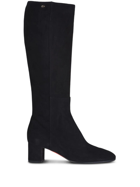  Santoni 50mm Leather Boots - Black 