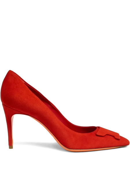 Santoni 85mm Sibille Pumps - Red 