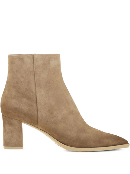  Santoni 65mm Suede Ankle Boots - Brown 