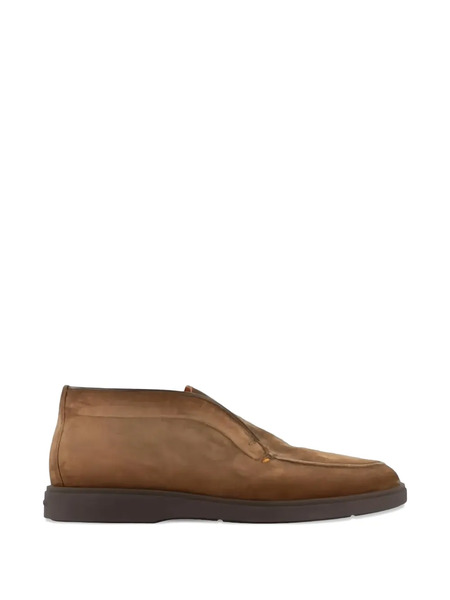  Santoni Panelled Desert Boots - Brown 