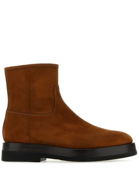  Santoni Suede Ankle Boots - Brown 