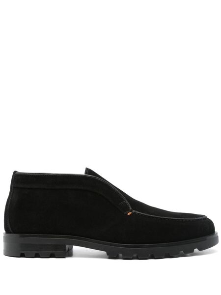  Santoni Suede Boots - Black 