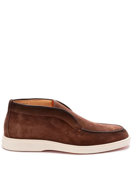  Santoni Suede Boots - Brown 