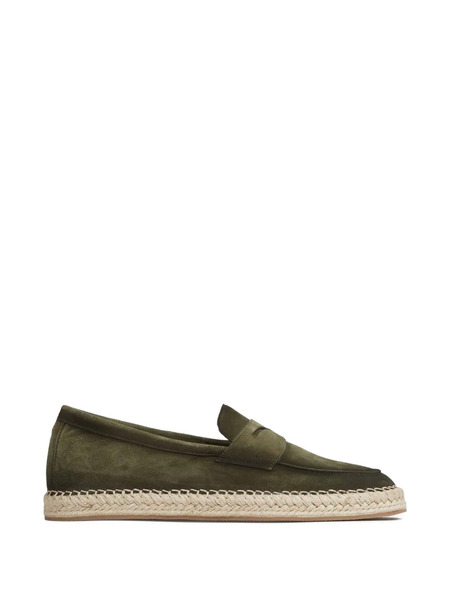  Santoni Suede Espadrilles - Green 